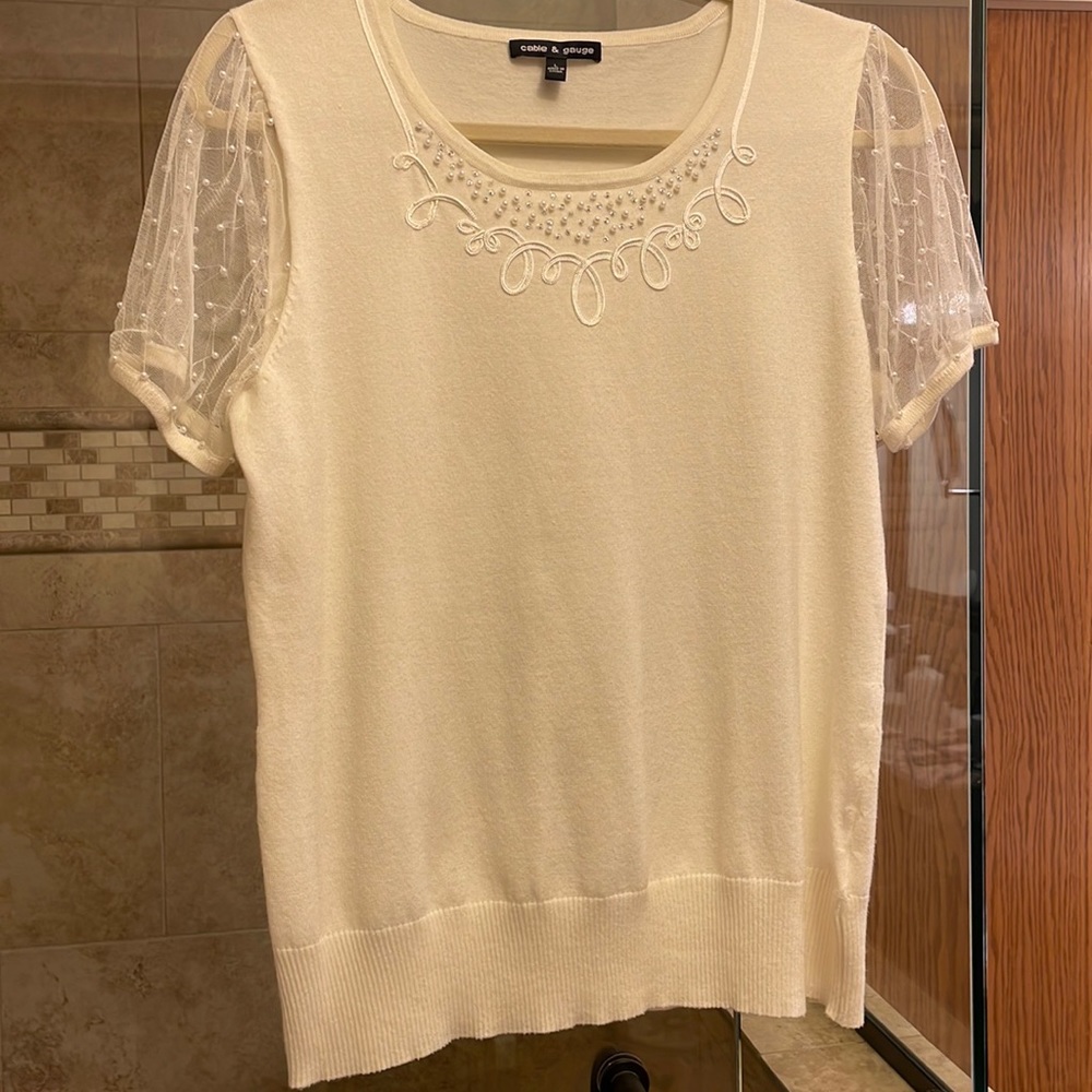 Dressy sweater top